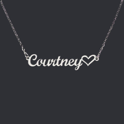Classic Heart Style Name Necklace