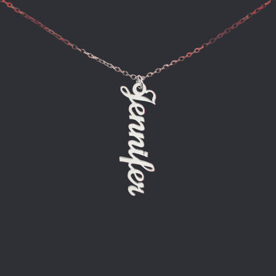 Classic Vertical Name Necklace