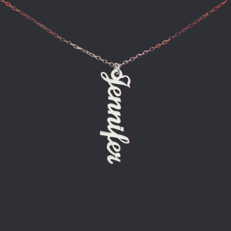 Classic Vertical Name Necklace